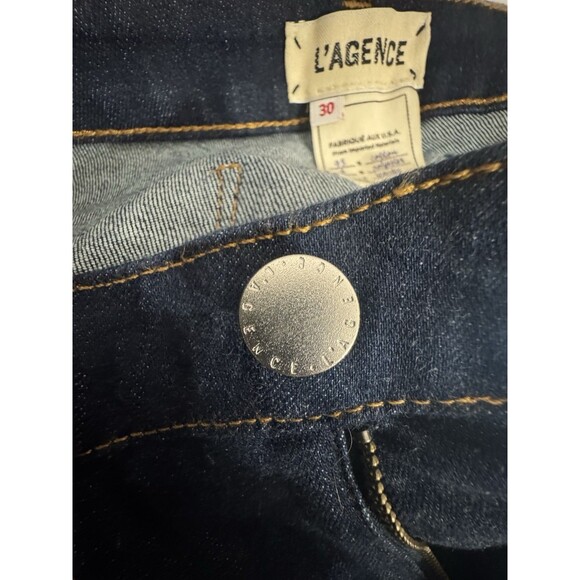L’agence Zeppelin High Rise Skinny Jeans In Rinse Wash Size 30 - Picture 10 of 12